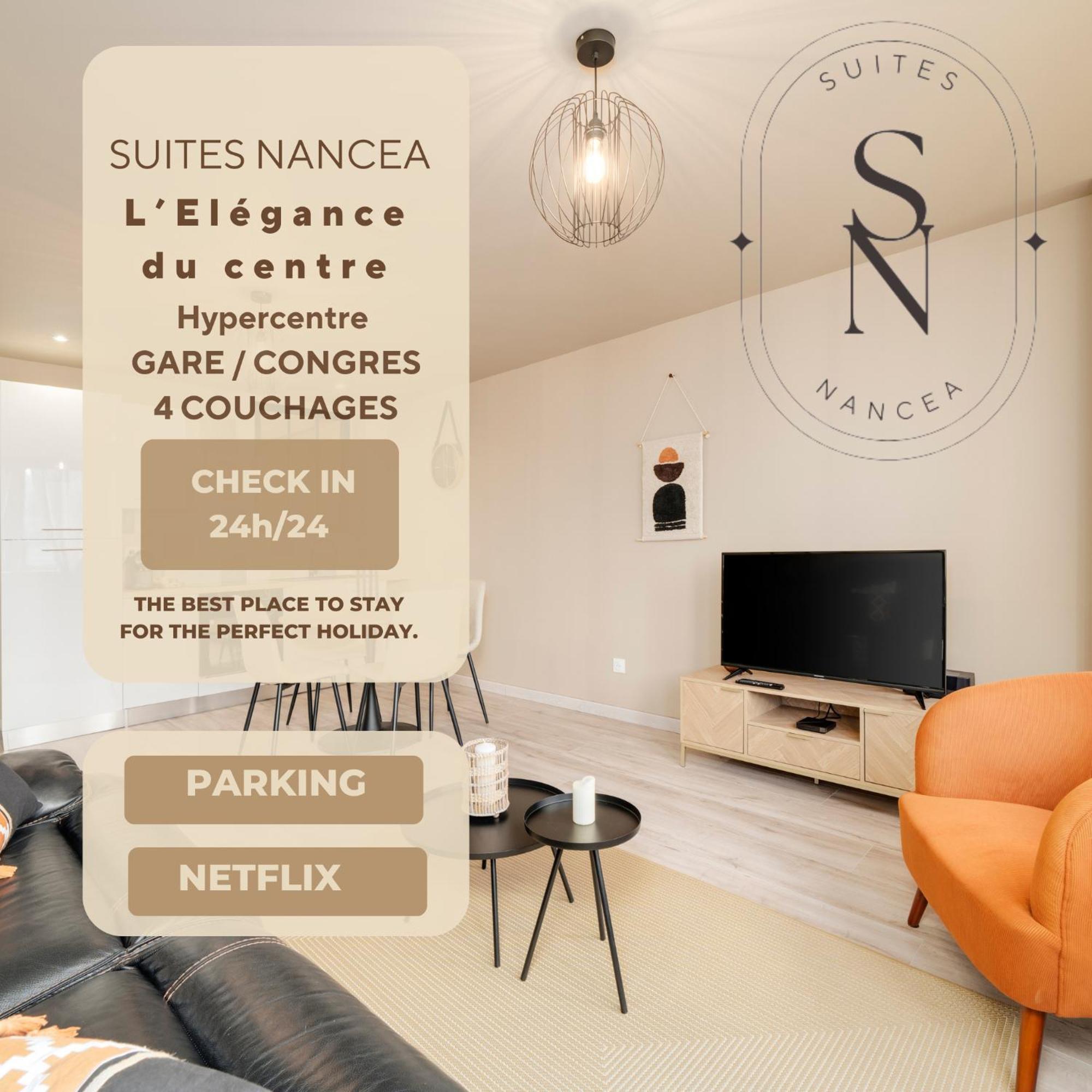L'Elegance Du Centre - Nancy Gare Congres - Parking - T3 Apartment Ngoại thất bức ảnh